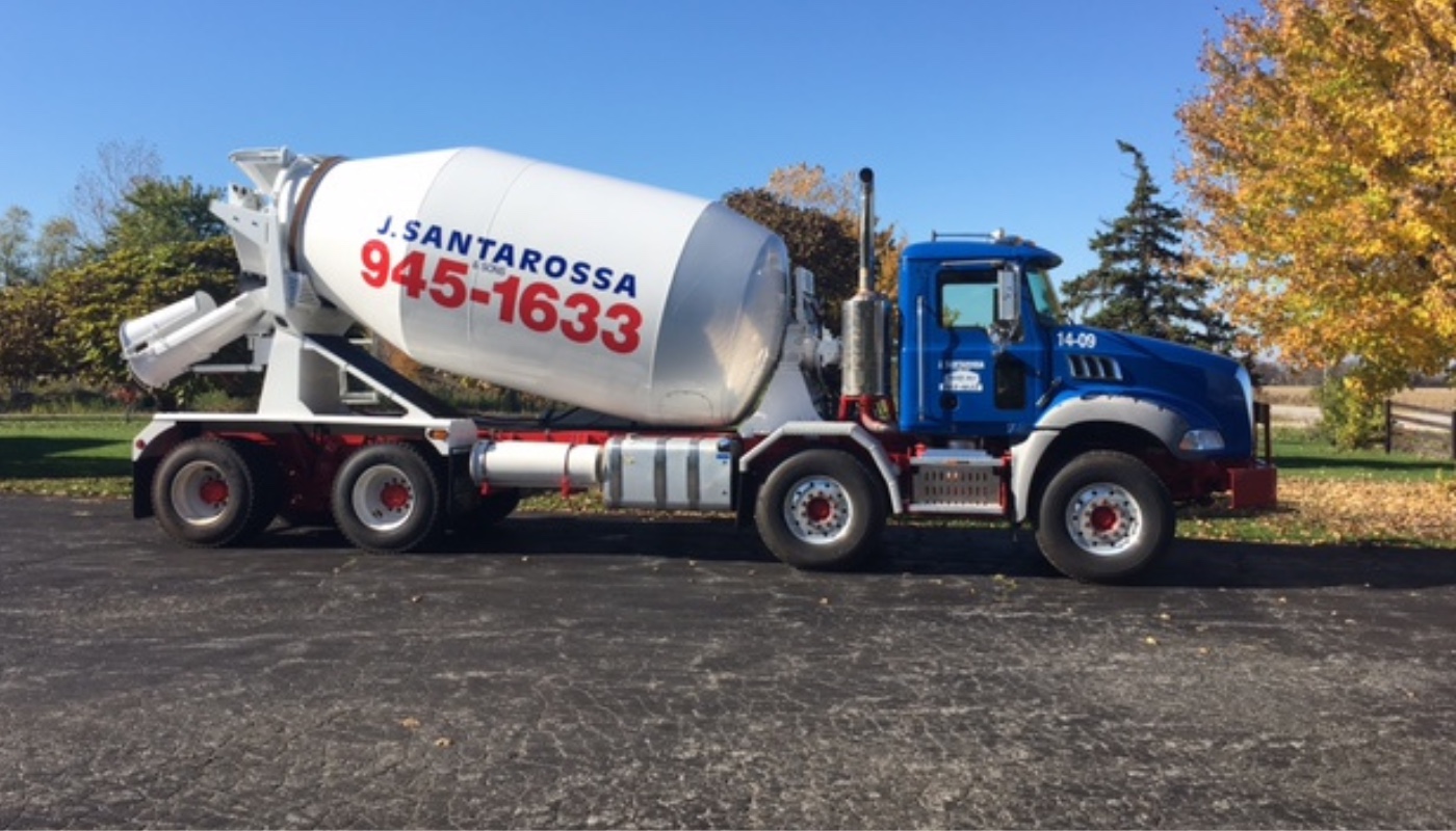 J. Santarossa ready-mix concrete truck